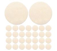 Beatifufu Lot de 30 Disques Exfoliants en Luffa Naturel 55X55 CM Beige Éponge Réutilisable Visage Vaisselle Outil de Nettoyage Écologique pour Soins du Visage Cuisine