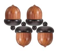 Beatifufu Lot de 4 Pendentifs de Gland en Bois Lisse 31X22 MM Breloques DIY pour Création de Bijoux Accessoires pour Bracelets et Porte-Clés Artisanaux Charme Naturel pour Bijoux Faits