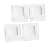 Beatifufu Lot de 4 Verrous de Sécurité pour Porte et Fenêtre Coulissantes Poignées Adhésives Blanches Protection pour Cadres en Verre Usage Domestique Sûreté Maison