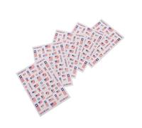 Beatifufu Lot De 5 Feuilles D'autocollants Pour Nail Art Motif Drapeau Américain Jour De L'indépendance Décorations 4 Juillet Pour Femme