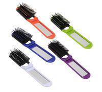 Beatifufu Lot De 5 Peignes Miroirs Ergonomiques Pliables - Fonction Statique - Résistants À La Chaleur - Pour Le Coiffage En Voyage Au Quotidien