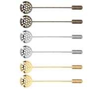 Beatifufu Lot de 6 Épingles à Bâton en Alliage de Zinc Broches à Revers DIY Finition Dorée Argentée et Bronze Antique Accessoires Couture pour Mariage Fête et Usage Quotidien