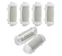 Beatifufu Lot de 6 Têtes de Rechange Grattage Pieds pour Râpe Électrique, Rouleaux Abrasifs Gris, Compatible Ponceuse Pédicure Professionnelle, Accessoire Soin Pédicure Exfoliant