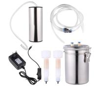 Beatifufu Machine à Traire Électrique Aspiration Puissante 2l Traieuse Domestique Portable en Acier Inoxydable et Plastique pour Traite et Conservation du Lait Frais pour Chèvre et Mouton
