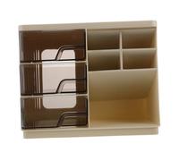 Beatifufu Makeup Drawer Case Layers Dustproof Cosmetic Organizer Box With Drawers For Vanity Skincare Lipstick And Masks Compact Storage For Desk And Dressing Table