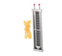 Beatifufu Manomètre différentiel en forme de U 1 jeu pour réglage de pression en atelier industriel, testeur 0-2000 Pa, pour conduites de gaz, avec pinces et joints