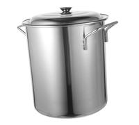 Beatifufu Marmite Acier Inoxydable avec Couvercle Pot Polyvalent Grand Volume pour Soupe Ragoût Cuisson Maison et Professionnelle Poignées Robustes pour Transport Facile