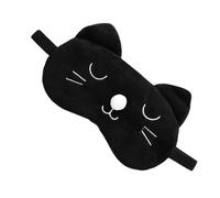 Beatifufu Masque de Sommeil Mignon Chat Brodé Cache-yeux Confortable pour Filles et Adultes Masque Nuit Doux et Occultant pour Voyage Maison et Sieste