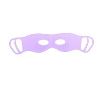 Beatifufu Masque Yeux Silicone Double Face Violet avec Crochet Oreille Pratique et Ajustable Maintien Antidérapant pour Massage et Soin Beauté des Femmes