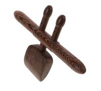 Beatifufu Massageur Bois pour Nuque et Dos Outil Manuel Acupression Ergonomique Masseur Portable pour Cervicales et Points Acupuncture Soulagement des Tensions Musculaires