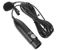 Beatifufu Microphone Cravate XLR à Trois Broches 48v, Noir, Métal | Lavalier Portable, Usage pour Directs et Discours, Structure Sponge-plastique, pour Amateurs et Pros