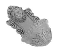 Beatifufu Miniature Lion Head Wall Mount Décor pour Jardin Miniature Sculpture Murale Animale Réaliste Accessoire Micro Paysage pour Maison de Poupée Décoration Murale Symbolique