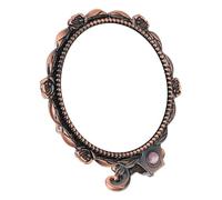 Beatifufu Miroir de Maquillage Portable Pliable Style Rétro avec Poignée Miroir Compact de Poche HD pour Voyage et Usage Quotidien Accessoire Maquillage Pratique et Artistes