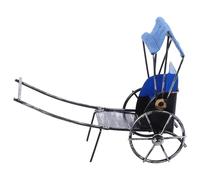 Beatifufu Modèle de Vélo Rétro Mini en Fer, Décor Vintage Bleu pour Bureau | Style Classique Vieilli, Valeur Décorative, Format Compact, pour Bureau et Étagère à Maison