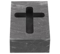 Beatifufu Moule en Graphite Forme Croix Petite Taille Creuset Fusion Haute Température pour Bijoux Moulage Métal Précision Surface Lisse Usage Artisanal