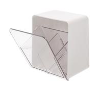 Beatifufu Organisateur De - Transparent Avec Couvercle Rangement Cosmétique Pour Salle De Bain Et Chambre Boîte De Stockage à Deux Compartiments Pour Accessoires De
