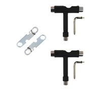 Beatifufu Outil pour Skateboard Outils de Skate llen pour Patin Mini clé 2 Skate Tool Kits en Plastique et Acier pour Ajuster Les Roues et Les roulements au Skatepark pour Enfants