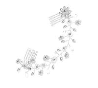Beatifufu Peigne à Cheveux Perles Fait Main Accessoire De Mariage Élégant Argenté Pour Femmes Pour Look Charme Et Confiance