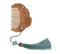 Beatifufu Peigne Bois De Santal Sculpté Lotus Peigne Démêlant Et Brosse à Cheveux Naturelle Pratique Et Élégant