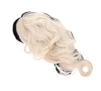 Beatifufu Perruque Curly Ondulée Noir Et Blanc Pour Femme Costume De Sorcière Cosplay Et Fête Idéale Pour Halloween Et Événements Thématiques
