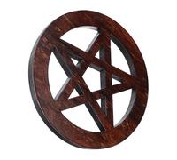Beatifufu Planche Pentagramme en Bois pour Cérémonies Religieuses, Accessoire de Purification de l'esprit et Stabilisation Spirituelle, Décoration pour Sacrifices Couleur Aléatoire