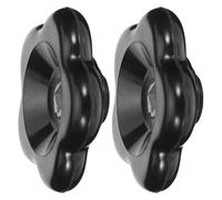 Beatifufu Poignée de robinet d'eau extérieur en bakélite noire, lot de 2, trou carré 7x7mm, pour tige de valve de robinet extérieur, prise ergonomique