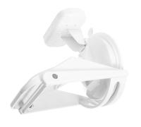 Beatifufu Repose-pied Pliable Ventouse Antidérapante en Abs et Acier Inoxydable pour Se Raser les Jambes en Toute Sécurité la Salle de Bain
