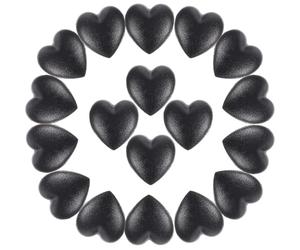 Beatifufu Retenue de Lunettes en Silicone de Cœur Noir 20 Pièces | Embouts Discrets Derrière L’oreille, Maintien Confortable, Lot Pratique