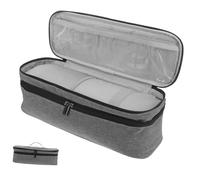 Beatifufu Sac de Voyage Double pour Sèche Cheveux et Boucleur Trousse de Rangement Coiffure Multifonction Capacité Design Minimaliste Gris Sac de Transport Pratique pour Outils de Coiffure