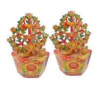 Beatifufu Sacrificial Ancestor Money Tree Paper for Burning Traditional Chinese Offering for Qingming Festival Blessings of Prosperity and Fortune Large Trees