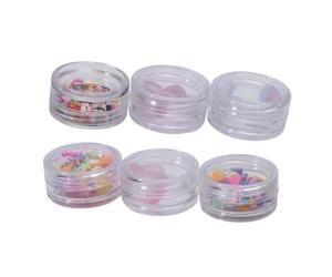 Beatifufu Set Décorations Manucure Pâte Polymère Cœur Étoile Tranches Céramiques Couleur Bonbon Accessoires DIY Nail Art Légers et Portables