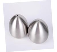 Beatifufu Shaker à Épices Acier Inoxydable Forme Œuf Contenant pour Poivre Sucre Assaisonnement Ustensile Cuisine Antirouille Pratique