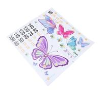 Beatifufu Sticker Toise de Croissance Garçon et Filles 2 Pcs Autocollant Mural Coloré Décoration Chambre Bébé Salon Éducatif Décoratif pour Tout-petit Mural