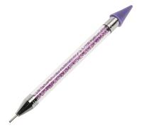 Beatifufu Stylo de Nail Art à Double Extrémité pour Pose de et Pointillage Outil de Sélection Aimanté avec Pointe Cire pour Décoration Ongles Crayon Dotting Pen pour Manucure Précise