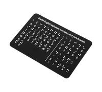 Beatifufu Tableau Braille Éducatif pour Débutants avec Points Relief Lettres Chiffres Ponctuation et Adapté Aux Garçon Fille Aveugles