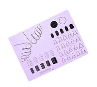 Beatifufu Tapis De Nail Art Silicone Flexible Pour Pratique Manucure Matériau Étanche Et Lavable Pour Créations De Vernis Et De