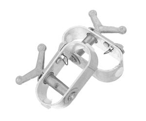 Beatifufu Tendeur de Fil en Acier A3 Argenté 2pcs, Mini Treuil Manuel Polyvalent pour Serrage et Piscine, Protège la Croissance des Arbres Fruitiers et Raisins