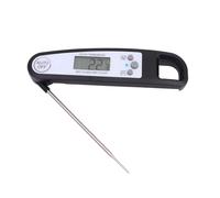 Beatifufu Thermomètre Cuisine Électronique Pliable Noir Précise Rapide pour Viande Barbecue Thermomètre Alimentaire Pratique pour Cuisson et Grillades