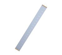 Beatifufu Toise Murale en Toile Canvas Bleue pour Garçon et Filles, Outil de Mesure de Hauteur Créatif et Facile à Retirer, Décoration Murale Moderne pour Chambre et Salon