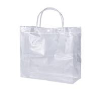 Beatifufu Transparent PVC avec Poignée Cadeau Carré Réutilisable pour Fête Mariage et Anniversaire Robuste avec Fond Plat Multiple Couleurs Disponibles
