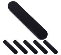 Beatifufu Trousse à Crayons en Fer Blanc Doublure en Éponge - Lot de 6 Étuis Rectangulaires Noirs à Charnière Organiseur Multifonction pour Stylos Marqueurs et Crayons Usage Scolaire et