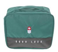 Beatifufu Trousse à Remède Portable en Tissu Oxford Vert, Grosse Capacité Design Multi-grilles et Séparation, Solide et Légère pour Bureau et Écoles