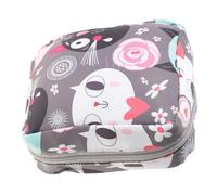 Beatifufu Trousse de Rangement Serviettes Hygiéniques Carton Chat Motif Pochette Compacte pour Serviettes et Accessoires de Voyage Pratique