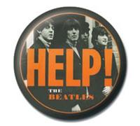 Beatles - Badges Orange Help (in 2,5 cm)