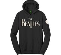 Beatles the - Felpa # L Unisex Black # Logo & Apple