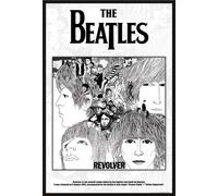 Beatles, The - Poster - Couverture d'album Revolver + cadre interchangeable, Shinsuke® Maxi plastique noir, disque acrylique