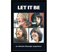 Beatles, The - Poster - Let it be + cadre interchangeable, Shinsuke® Maxi MDF noir, vitre acrylique