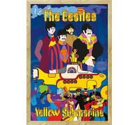 Beatles, The - Poster - Yellow Submarine + cadre amovible, Shinsuke® Maxi MDF hêtre, vitre acrylique