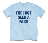 Beatles the - T-Shirt # L Blue Unisex # I've Just Seen a Face [Import]