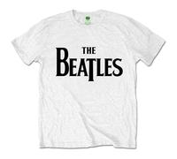 Beatles the - T-Shirt # L Kids White # Drop T Logo [Import]